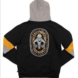 Heroes Villains Star Wars Mandalorian Mens Medium New Mandalore Skull Hoodie